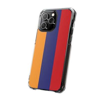 Magnetic Clear Impact Case - Armenian Flag Design Phone Case