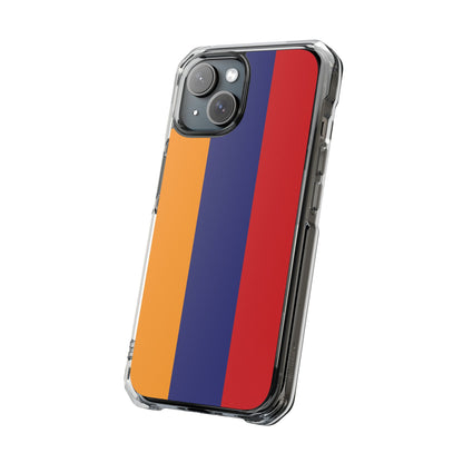 Magnetic Clear Impact Case - Armenian Flag Design Phone Case