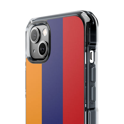 Magnetic Clear Impact Case - Armenian Flag Design Phone Case