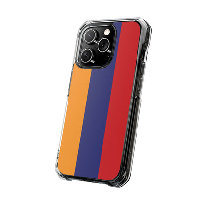 Magnetic Clear Impact Case - Armenian Flag Design Phone Case