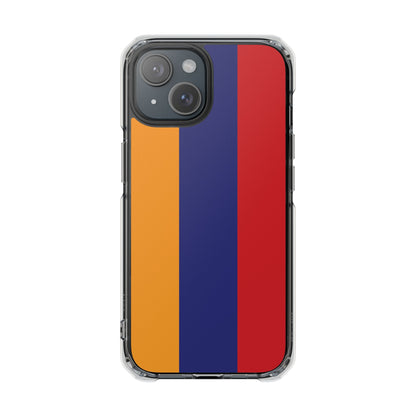 Magnetic Clear Impact Case - Armenian Flag Design Phone Case