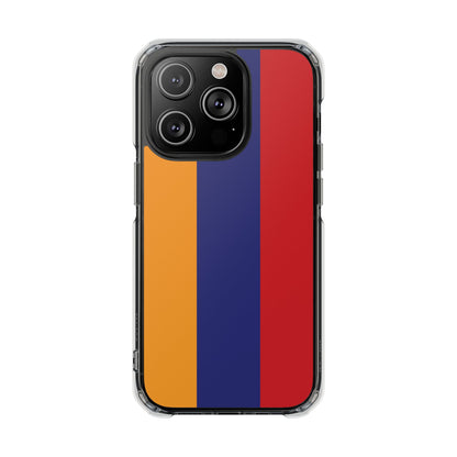 Magnetic Clear Impact Case - Armenian Flag Design Phone Case