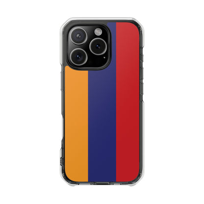 Magnetic Clear Impact Case - Armenian Flag Design Phone Case