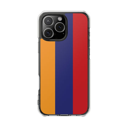 Magnetic Clear Impact Case - Armenian Flag Design Phone Case