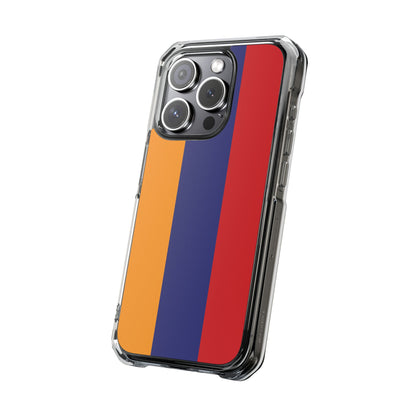 Magnetic Clear Impact Case - Armenian Flag Design Phone Case