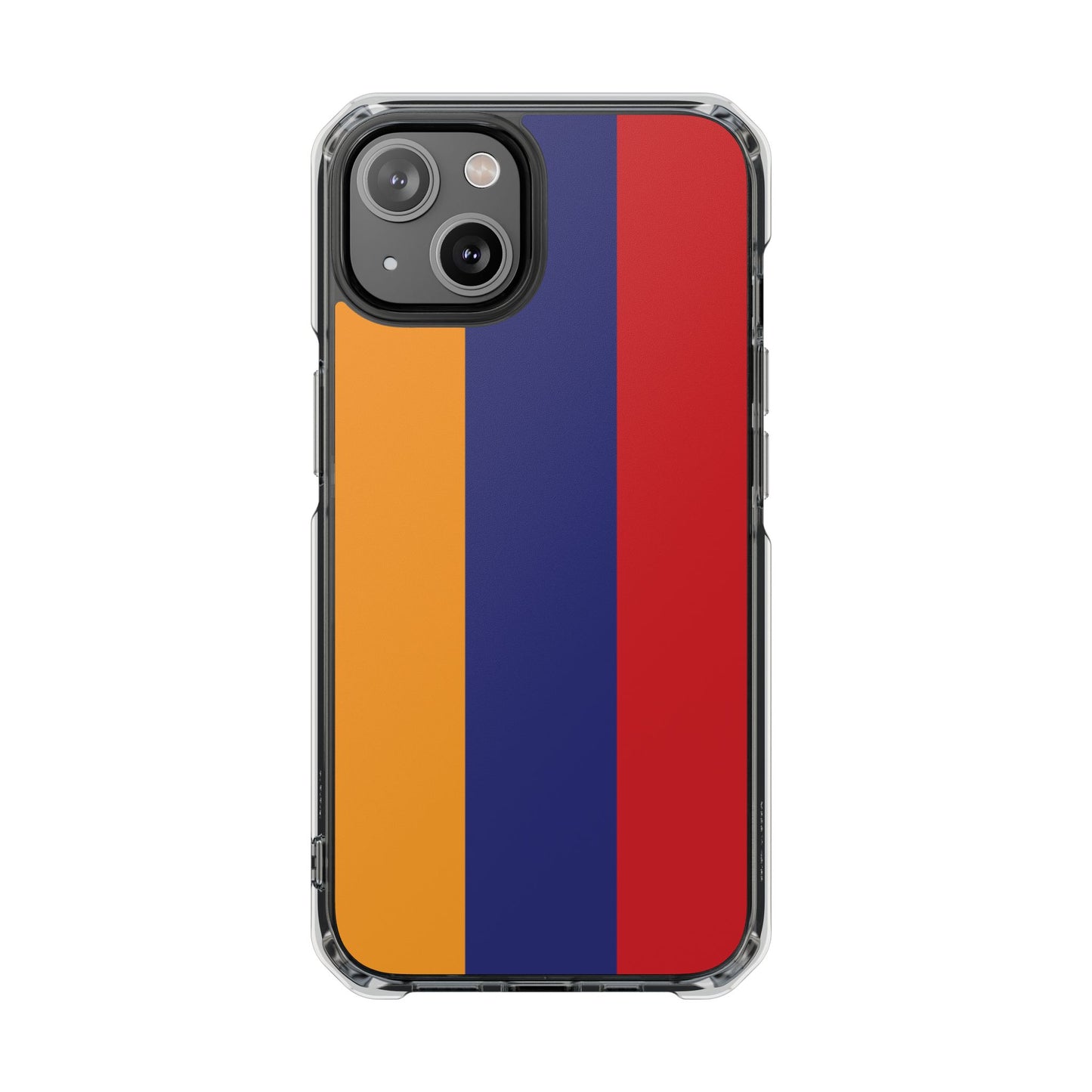 Magnetic Clear Impact Case - Armenian Flag Design Phone Case