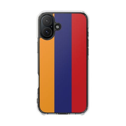 Magnetic Clear Impact Case - Armenian Flag Design Phone Case