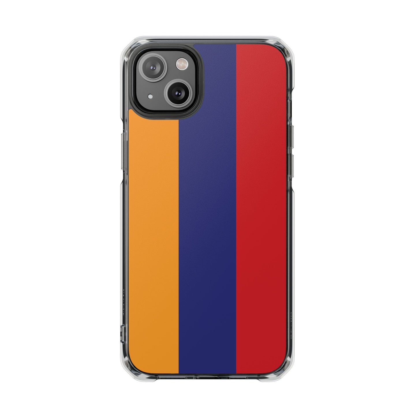 Magnetic Clear Impact Case - Armenian Flag Design Phone Case