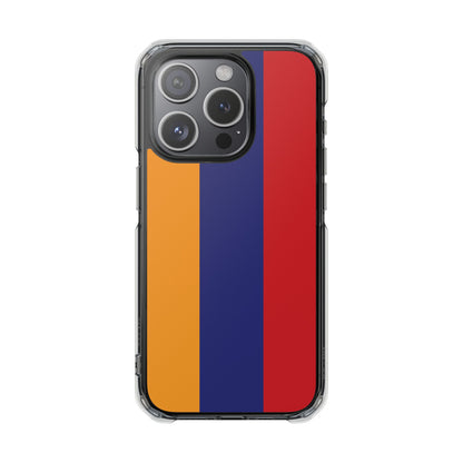 Magnetic Clear Impact Case - Armenian Flag Design Phone Case