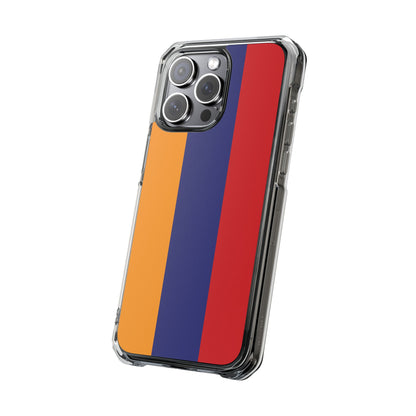 Magnetic Clear Impact Case - Armenian Flag Design Phone Case