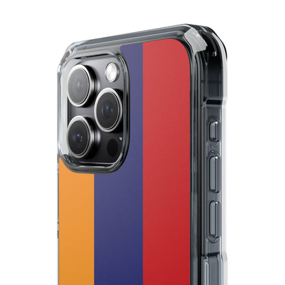 Magnetic Clear Impact Case - Armenian Flag Design Phone Case