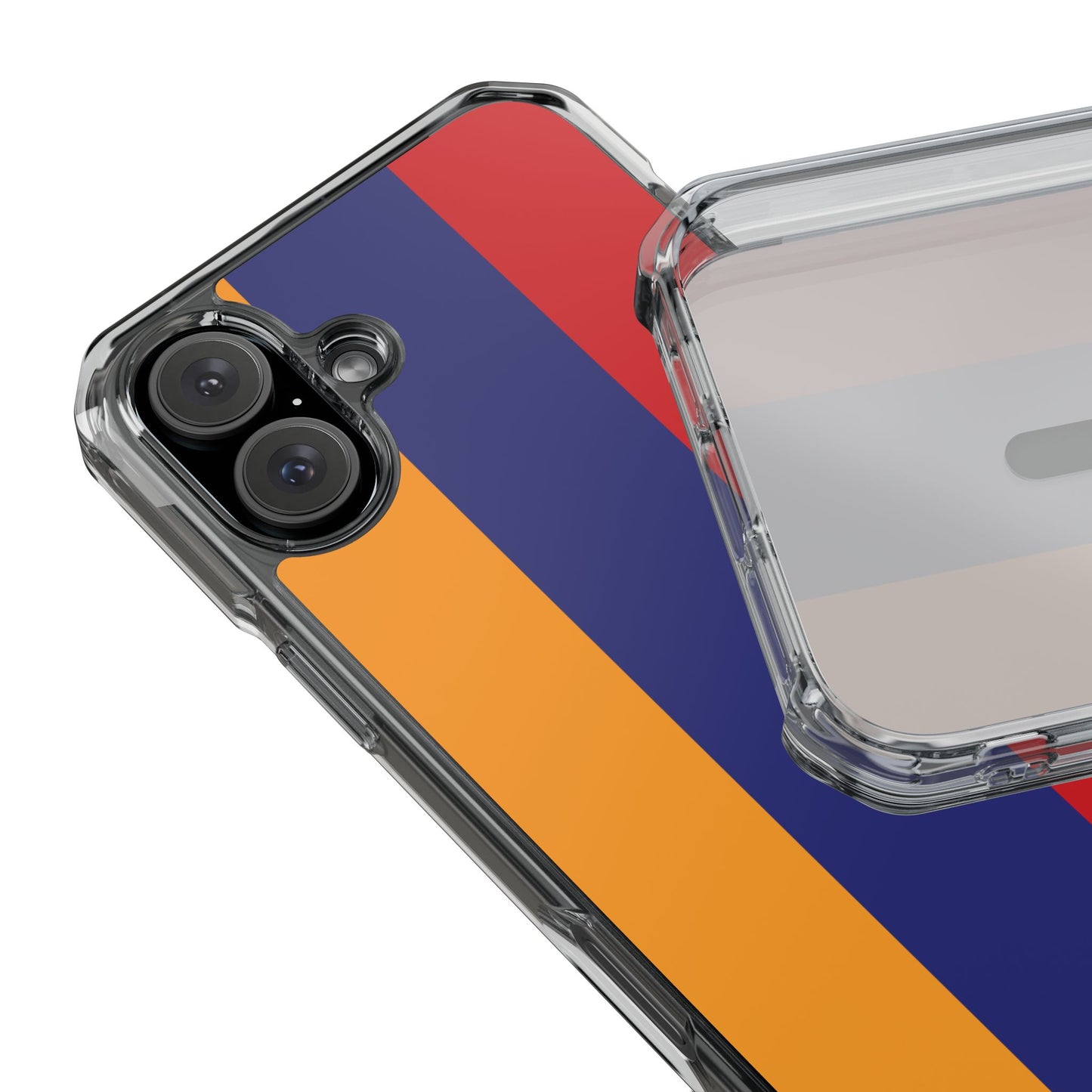 Magnetic Clear Impact Case - Armenian Flag Design Phone Case